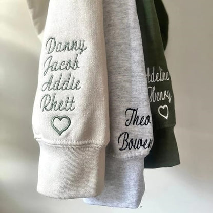 Custom Mama Sweatshirt with Kids Names on Sleeve Christmas Gift for Mom Birthday Gifts